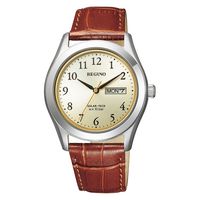 シチズン時計 レグノ ソーラーメンズ腕時計 ブラウン KM1-211-30 1箱（直送品）