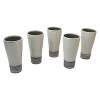 マルヒ肥田陶器 クロウ ビールカップ5個揃 MC1735-7 1箱（直送品）