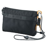 アセット サコッシュ&カラビナ ブラック SAC250-BK 1袋（直送品）