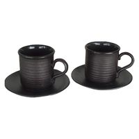 マルジョウヤマダ 萬古焼 千段 ペア珈琲碗皿 T2397 1箱（直送品）