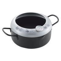 ヨシカワ 郷技　温度計付き天ぷら鍋（２０ｃｍ） YJ3353 1箱（直送品）