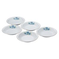 ミスターボス ブルーローズ カレー皿5枚セット 420 1箱（直送品）