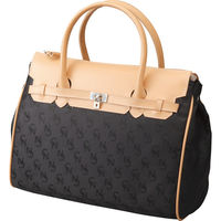 中川満 クリスティーナノワレ バーキンタイプハンディバッグ ブラック CN-1810 1袋（直送品）