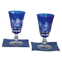 かのりゅう 剣舞 切子ペアワイングラス コースター付 K-1 1箱（直送品）