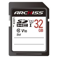 ARCHISS SDHC Card 32GB UHS-I Class10 AS-032GSD-SU1 1個