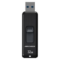 ARCHISS USB3.2（Gen1） 32GB スライド式 ブラック AS-032GU3-PSB 1個