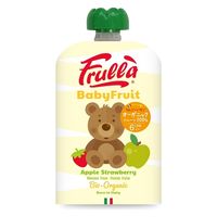 （6カ月頃から）オーガニック ベビースムージー フルッラ ベビーフルーツ アップル・ストロベリー 1個（100g） 有機
