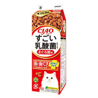 【キャットフード】いなば CIAO（チャオ）すごい乳酸菌 クランキー 牛乳パック まぐろ節味 国産 総合栄養食 400g 1個（わけあり品）
