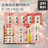 ＜2023年お中元＞日本ハム ハムギフト 北海道産豚肉使用 美ノ国 UKH-58 のし付き お中元 901046234 1セット（直送品）
