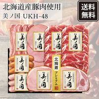 ＜2023年お中元＞日本ハム  ハムギフト 北海道産豚肉使用 美ノ国 UKH-48 のし付き お中元 901046238 1セット（直送品）