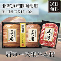 ＜2023年お中元＞日本ハム  ハムギフト 北海道産豚肉使用 美ノ国 UKH-102 のし付き お中元 901046329 1セット（直送品）
