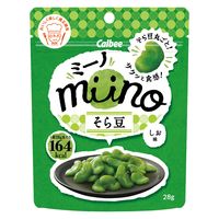 カルビー ｍｉｉｎｏ　そら豆しお味 4901330803544 28g×24個（直送品）