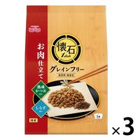 懐石1dish 猫 グレインフリー お肉仕立て 熟成かつおとしらす添え 国産 総合栄養食 650g（130g×5袋）3袋 キャットフード