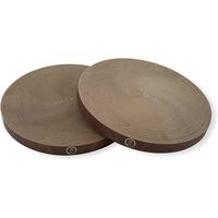 バリバリボウルXL 交換用 2個パック ダークブラウン 爪とぎ 猫壱