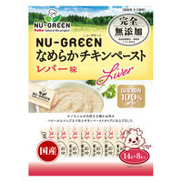 ペティオ ニューグリーン 犬 完全無添加 なめらかチキンペースト レバー味 国産（14g×8本）1袋 おやつ