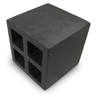 石山 発泡キューブロック＃１５０　ブラック 4546516006359 1箱（20個）（直送品）