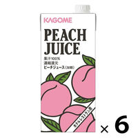 【紙パック】カゴメ ホテルレストラン用 ピーチジュース 1L1箱（6本入）（わけあり品）