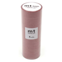 mt マスキングテープ 8P（8巻セット） 浅緋[幅15mm×7m] MT08P552 1個 カモ井加工紙（直送品）