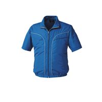 エヌ・エス・ピー KU92220 半袖ブルゾン ブルー 4L KU92220-N50-4L 1着（直送品）