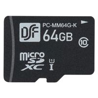 オーム電機 マイクロSDカード MM64GーK 01-0757 1個