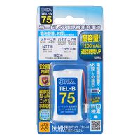 オーム電機 ニッケル水素　ＴＥＬーＢ７５ 05-0075 1個（直送品）