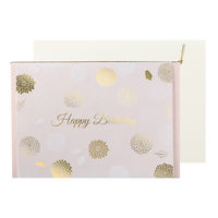 包む メッセージカード 誕生日 バースデー 花柄マム TC0B4 3セット（直送品）