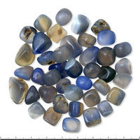 レイアウト素材 さざれ石　ブルーアゲート（瑪瑙）　１００ｇ　飾り石 809216 1個（直送品）