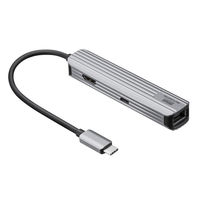 サンワサプライ USB Type-Cマルチ変換アダプタ（HDMI＋LAN付・ケーブル15cm） USB-3TCHLP7S 1個（直送品）