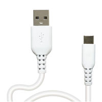 エアージェイ 【+ECO】USB Type-Cやわらか充電ケーブル UCJ-ETCW WH