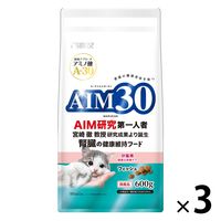AIM30 猫 仔猫用 健康な尿路ケア フィッシュ 国産 600g 3袋 マルカン キャットフード ドライ