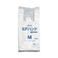 シモジマ レジ袋（乳白）ＥＦハンド 05465 1袋（100枚） 23-7269-02