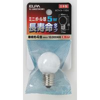 朝日電器株式会社 ミニボール球Ｇ３０５ＷＥ１７Ｗロング G-L8021H(W) 1個（直送品）