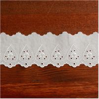 （株） 一井商店 綿レース フラワー 幅6.2cm 14m巻 オフホワイト CL1270-00 長さ14m×2巻（直送品）