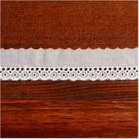 (株) 一井商店 綿レース 幅2.3cm 28m巻 白 CL1312-0 1セット(長さ28m×2巻)（直送品）