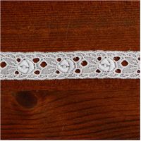 (株) 一井商店 綿レース フラワー 幅1.9cm 28m巻 白 CL1321-0 1セット(長さ28m×2巻)（直送品）