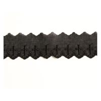 (株) 一井商店 一井商店 綿レース 十字架 幅4.6cm 14m巻 黒 CL1347-09　長さ14m×2巻（直送品）