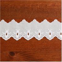 (株) 一井商店 綿レース 幅5.2cm 14m巻 白 CL1352-0 1セット(長さ14m×2巻)（直送品）