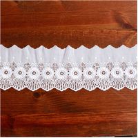 (株) 一井商店 綿レース フラワー 幅9cm 14m巻 白 CL6739-0 1セット(長さ14m×2巻)（直送品）