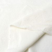 日本紐釦貿易 ウルトラパル生地（タオル生地） 巾約92cm×10m切売　オフホワイト IBK6340-2（直送品）