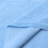 日本紐釦貿易 ウルトラパル生地（タオル生地） 巾約92cm×1m切売 ブルー IBK6340-6（直送品）