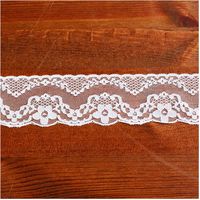 (株) 一井商店 ラッセルレース フラワー 幅5cm 30m巻 白 RL1800-0 1セット(長さ30m×2巻セ（直送品）