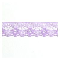 (株) 一井商店 ラッセルレース フラワー 幅2.5cm 50m巻 紫 RL7226-83 1セット(長さ50m×2巻セ（直送品）