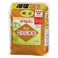 マルサンアイ マルサン 減塩純正こうじみそ 750g x12 4901033120078 1セット(12個)（直送品）