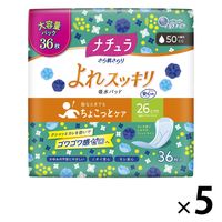 ナチュラ 吸水ケア さら肌さらり超吸収さらさら吸水パッド  50cc 26CM 180枚:（5パック×36枚入）エリエール 大王製紙