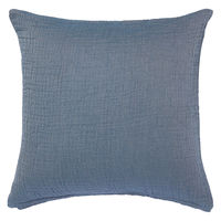 無印良品 インド綿三重ガーゼ織りクッションカバー 43×43cm用 ブルー 良品計画