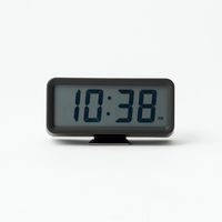 無印良品 デジタル時計 小（アラーム機能付） ブラック 型番：MJ-DCSB1 良品計画