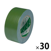 【ガムテープ】 カラー布粘着テープ No.102N 0.30mm厚 緑 幅50mm×長さ25m ニチバン 1箱（30巻入）