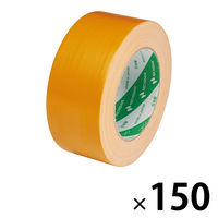 【ガムテープ】 カラー布粘着テープ No.102N 0.30mm厚 橙 幅50mm×長さ25m ニチバン 1セット（150巻入）