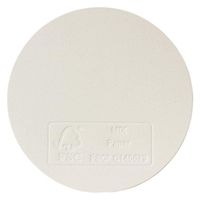 シモジマ 紙製コースター90丸 白 1mm厚 004520002 1セット(1袋(100枚