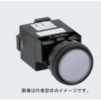 IDEC φ22HWシリーズパイロットライト丸平形記名式LED照光AC100/110V HW1P-1H2A 1個（直送品）